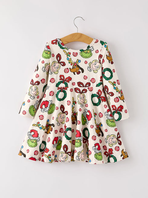 winter-christmas-character-colorful-print-girls-dress Rylee Faith Designs - Sophia's Style-2